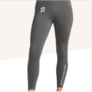 Peloton Essential Tulip Hem Leggings Grey Full-Length Activewear Women’s Size L